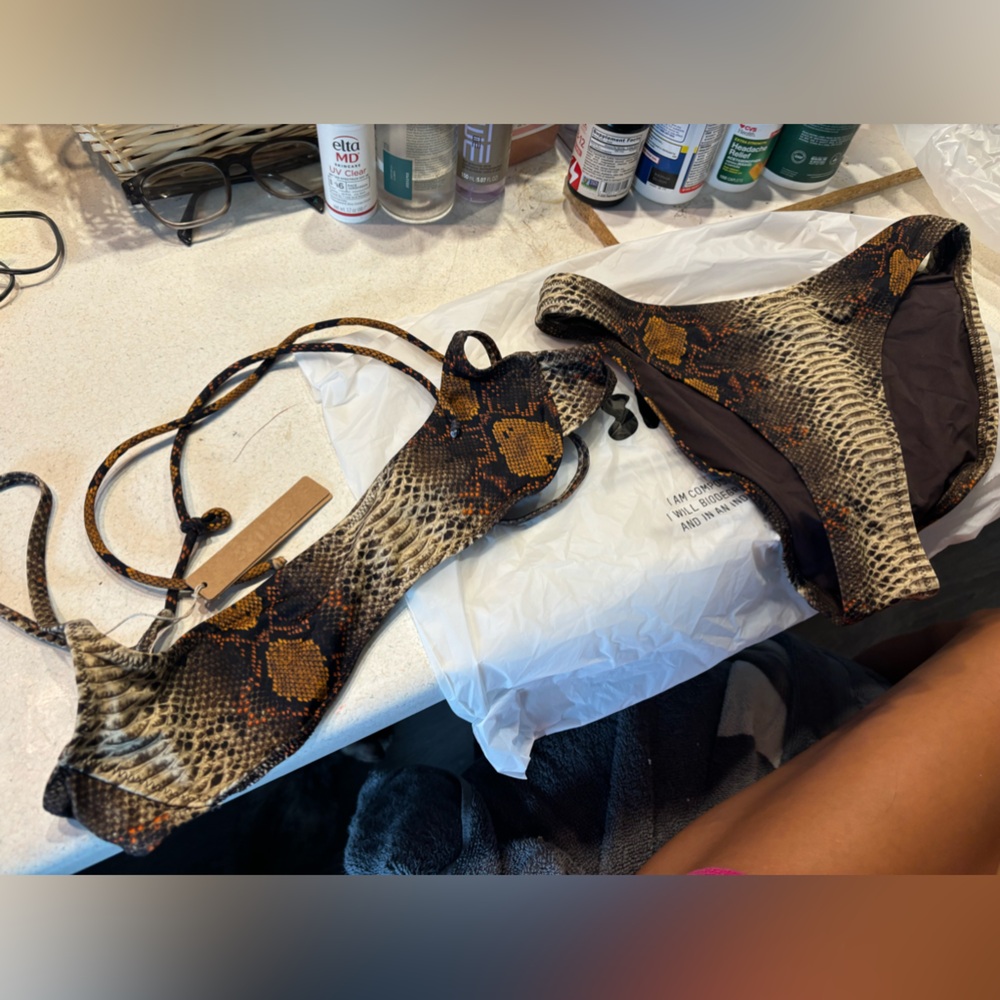 SKIMS Desert Snake Bikini Top & Bottom